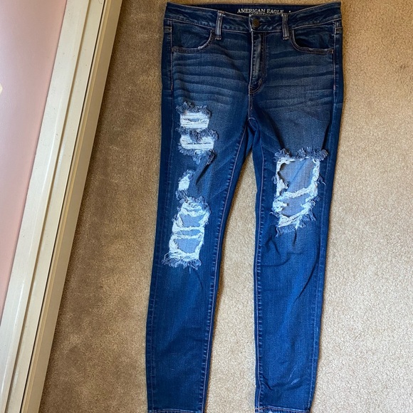 American Eagle Size 12 Regular Super Stretch Jeans - Picture 1 of 2